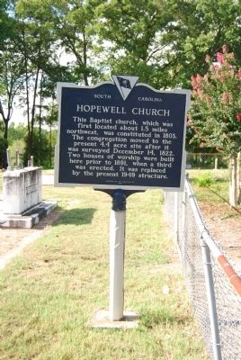 Hopewell Church Marker image. Click for full size.