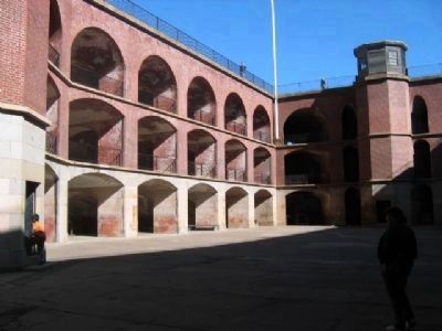 Inside View of Fort Point image. Click for full size.