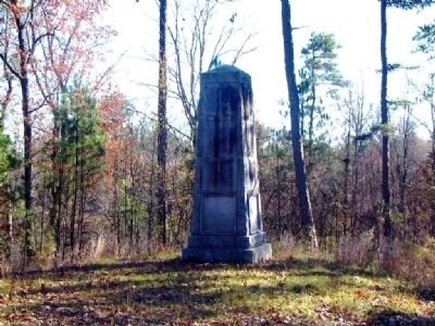 Monument at site of Battle of Kettle Creek, erected in 1930 image. Click for full size.