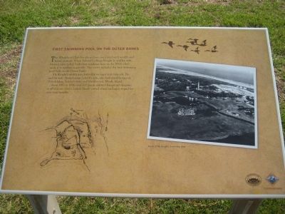 First Swimming Pool on the Outer Banks Marker. Click for full size. First Swimming Pool on the Outer Banks Marker image. Click for full size.