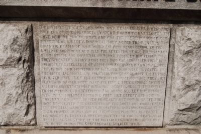 Anderson County Confederate Monument - East image. Click for full size.
