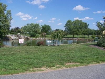 Pond in the cemetery. image. Click for full size.