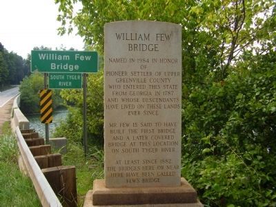 William Few Bridge Marker image. Click for full size.
