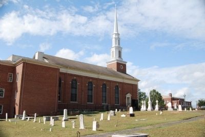 The First Baptist Church and Cemetery image. Click for full size.