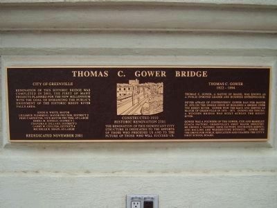 Thomas C. Gower Bridge Marker image. Click for full size.