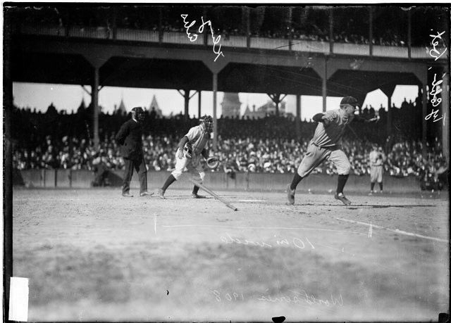 Dramatic Photo from the 1908 World Series image. Click for full size.