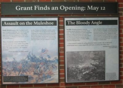 Grant Finds an Opening: May 12 Marker. Click for full size. Grant Finds an Opening: May 12 Marker image. Click for full size.