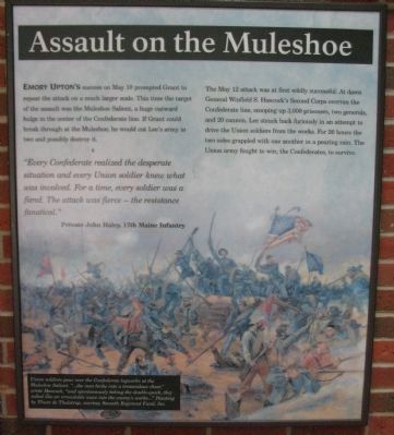Assault on the Muleshoe Panel. Click for full size. Assault on the Muleshoe Panel image. Click for full size.
