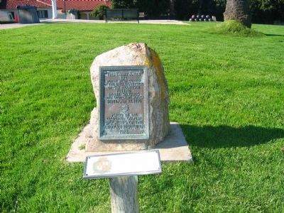 Marker on The Grounds of the Presidio. Click for full size. Marker on The Grounds of the Presidio image. Click for full size.