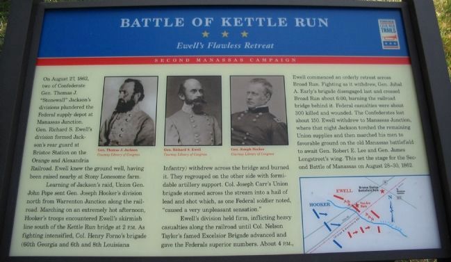 Battle of Kettle Run Marker. Click for full size. Battle of Kettle Run Marker image. Click for full size.