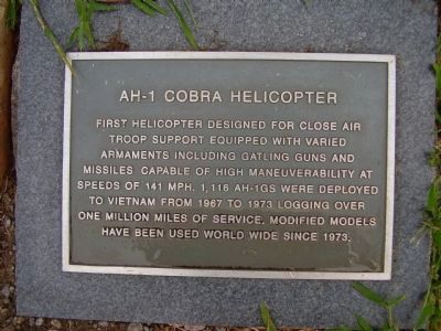 AH-1 Cobra Helicopter Marker image. Click for full size.