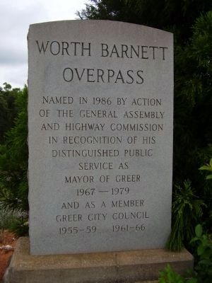 Worth Barnett Overpass Marker image. Click for full size.