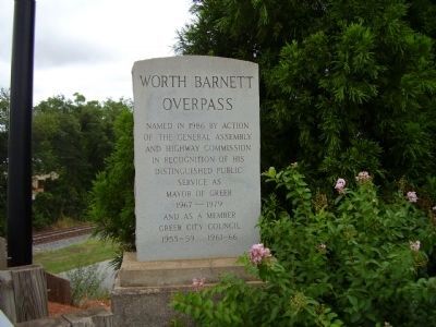 Worth Barnett Overpass Marker. Click for full size. Worth Barnett Overpass Marker image. Click for full size.