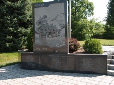 Korean Section of Memorial image. Click for full size.