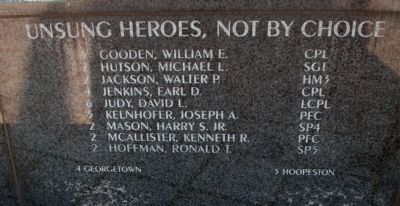 Vietnam Memorial - - Middle Panel of Names image. Click for full size.