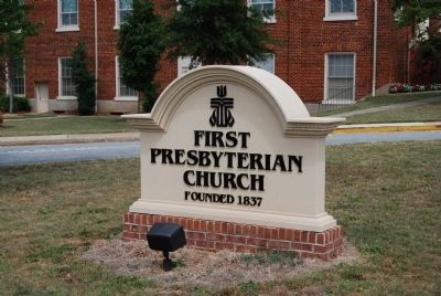 First Presbyterian Church Sign image. Click for full size.