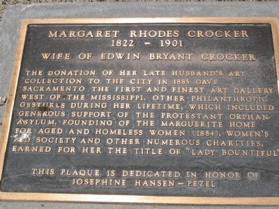 Margaret Rhodes Crocker Marker image. Click for full size.