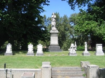 Margaret Rhodes Crocker Marker at the Entrance to the Crocker Section image. Click for full size.