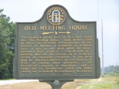 Old Meeting House Marker image. Click for full size.