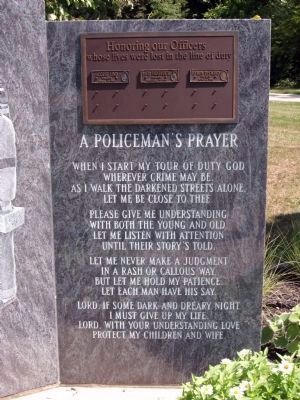 Police Officer Memorial </b>(the right panel) image. Click for full size.