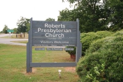 Roberts Presbyterian Church Sign image. Click for full size.