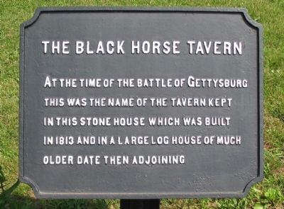 The Black Horse Tavern Marker image. Click for full size.