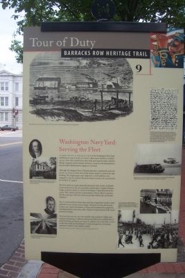 Washington Navy Yard: Serving the Fleet Marker. Click for full size. Washington Navy Yard: Serving the Fleet Marker image. Click for full size.