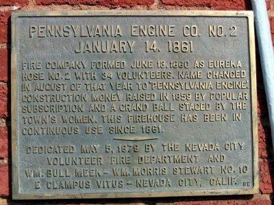 Pennsylvania Engine Co. No. 2 Marker image. Click for full size.