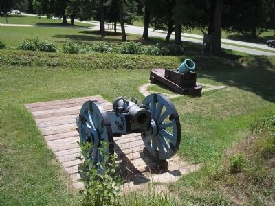 Artillery in the Grand French Battery. Click for full size. Artillery in the Grand French Battery image. Click for full size.