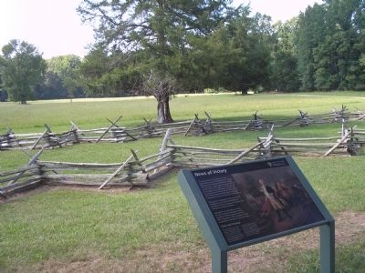 Marker near Surrender Field. Click for full size. Marker near Surrender Field image. Click for full size.