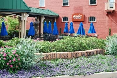 Shoeless Joe Jackson Statue and Plaza image. Click for full size.