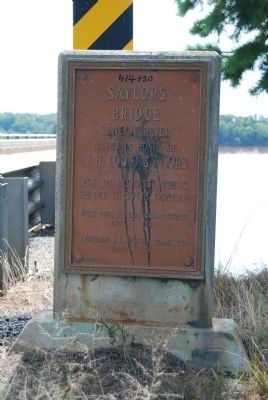 Saylors Bridge Marker. Click for full size. Saylors Bridge Marker image. Click for full size.