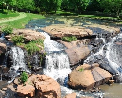 Reedy River Falls -<br>From the Liberty Bridge image. Click for full size.
