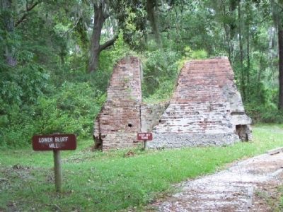 200 Years of Sawmilling , Lower Bluff Mill ruins image. Click for full size.