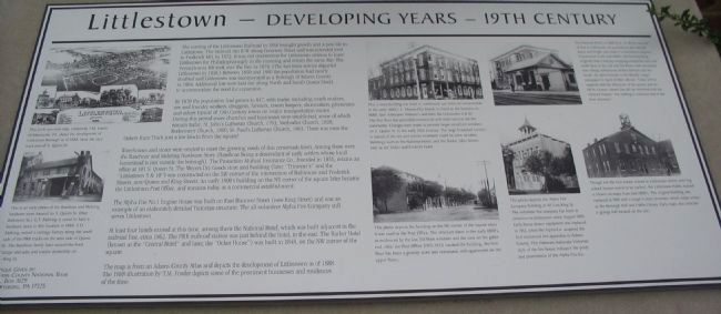 Littlestown Marker. Click for full size. Littlestown Marker image. Click for full size.
