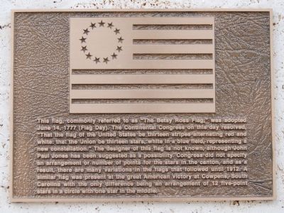 The Betsy Ross Flag Marker image. Click for full size.