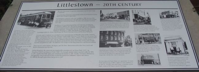 Littlestown Marker. Click for full size. Littlestown Marker image. Click for full size.