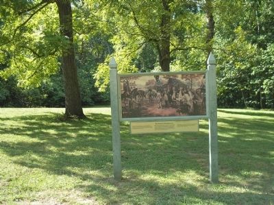 Marker on the Yorktown Battlefield image. Click for full size.