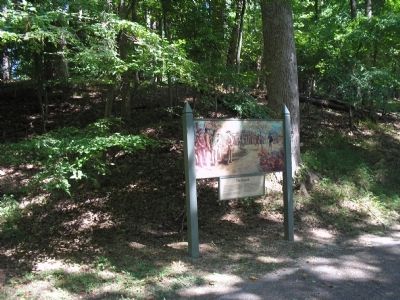 Marker on the Yorktown Battlefield. Click for full size. Marker on the Yorktown Battlefield image. Click for full size.