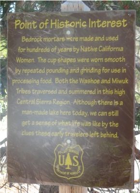 Bedrock Mortars Marker. Click for full size. Bedrock Mortars Marker image. Click for full size.