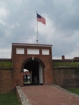 Entrance to Fort McHenry image. Click for full size.
