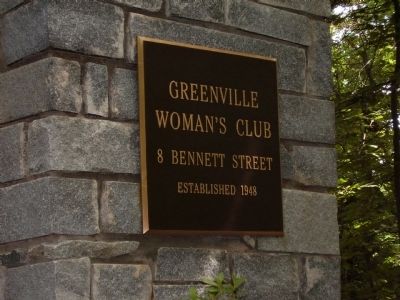 Greenville's Woman's Club. Click for full size. Greenville's Woman's Club image. Click for full size.