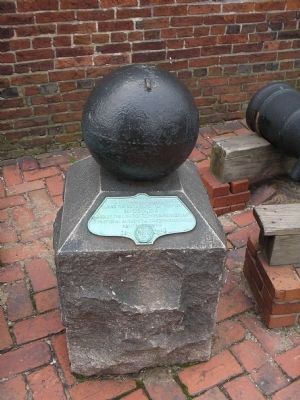 Marker at Fort McHenry. Click for full size. Marker at Fort McHenry image. Click for full size.