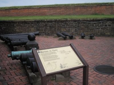 Marker in Fort McHenry image. Click for full size.