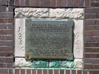 Hocking Canal Site Marker image. Click for full size.