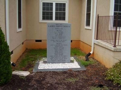 Laurel Creek Church Marker. Click for full size. Laurel Creek Church Marker image. Click for full size.