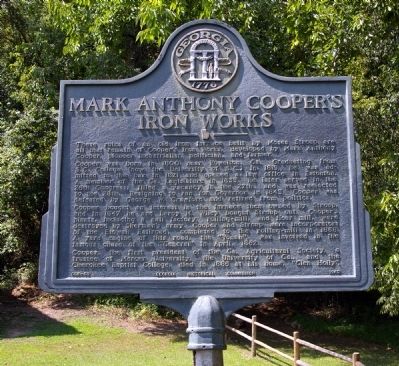 Mark Anthony Cooper's Iron Works Marker image. Click for full size.