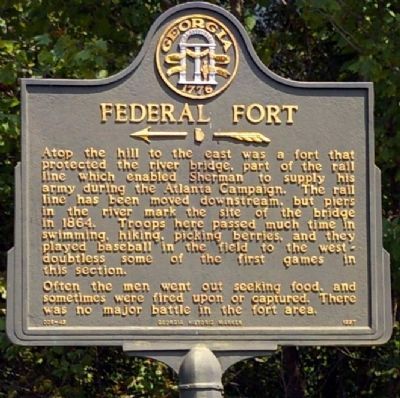 Federal Fort Marker image. Click for full size.