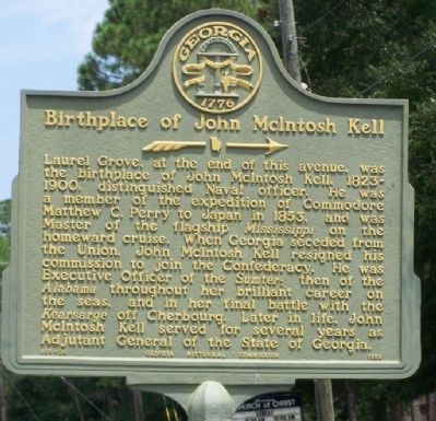 Birthplace of John McIntosh Kell Marker image. Click for full size.