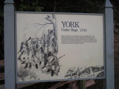 York Under Siege 1781 Marker image. Click for full size.